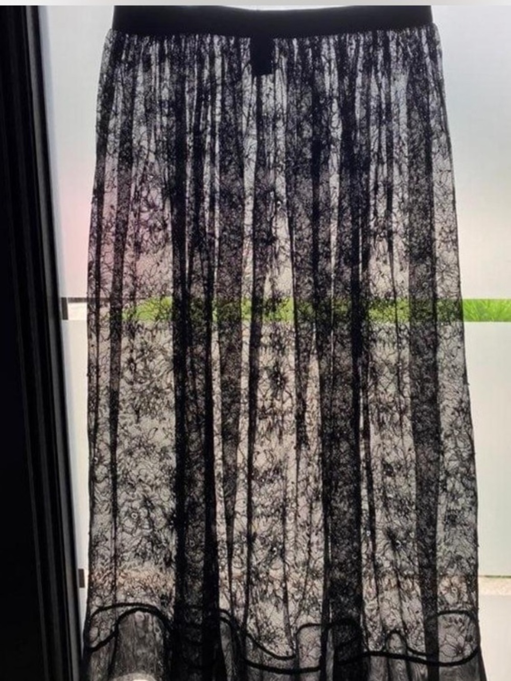 Victoria’s Secret Lace Midi Skirt Sheer Overlay Whimsigoth Fairy Witchy Grunge - Picture 4 of 7